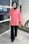 MS214 Çapraz Düğmeli Pembe Tunik