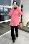 MS214 Çapraz Düğmeli Pembe Tunik